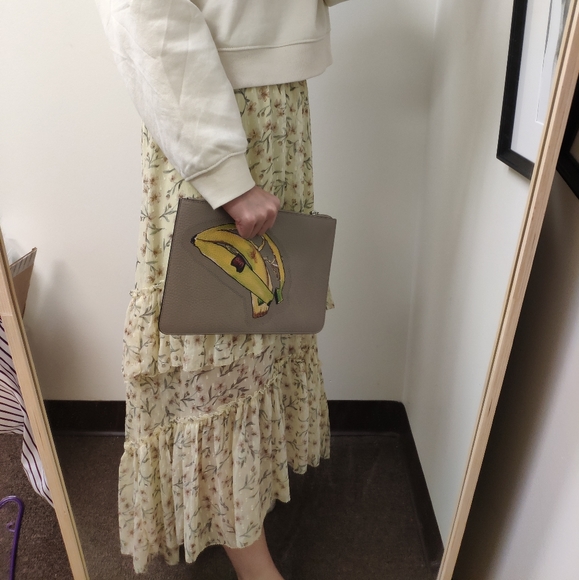 COPY - Fendi banana clutch bag